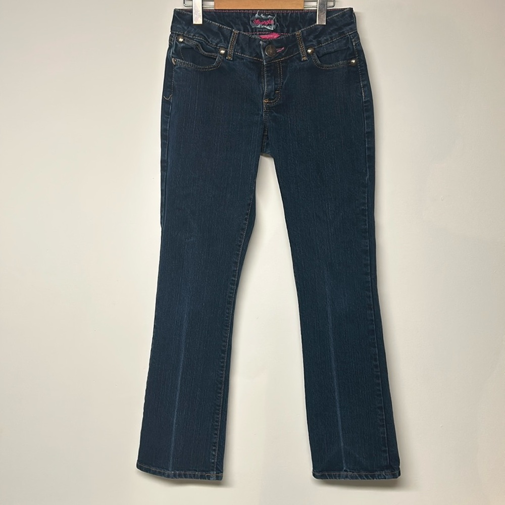 Wrangler Premium Patch Bootcut Denim Jeans - Picture 3 of 11